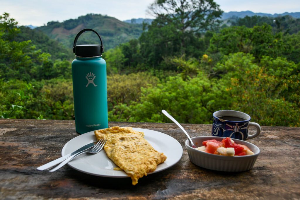 Food at Utopia Semuc Champey Guatemala