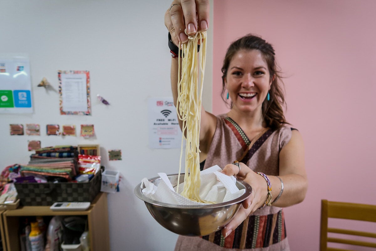 Things to do in Osaka Japan Cooking Class Making Ramen Noodles