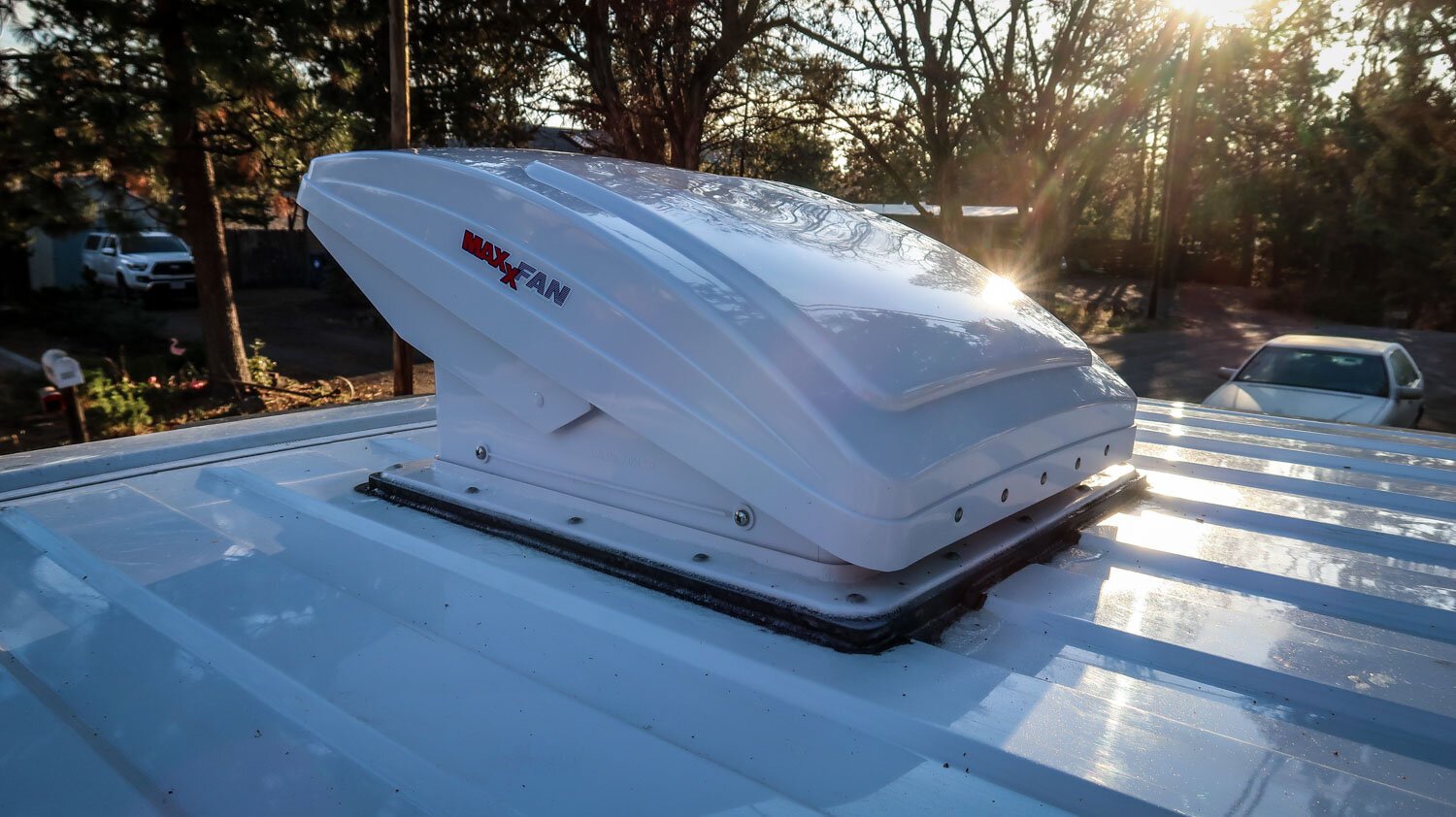 Campervan Insulation MaxxAir Fan for Ventilation