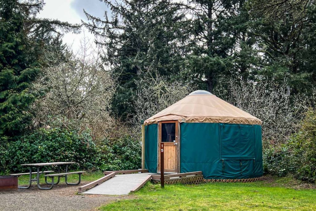 Yurt in Astoria Oregon