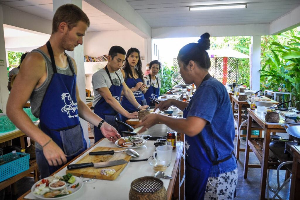 Thai food Secret Thai cooking class Chiang Mai Thailand