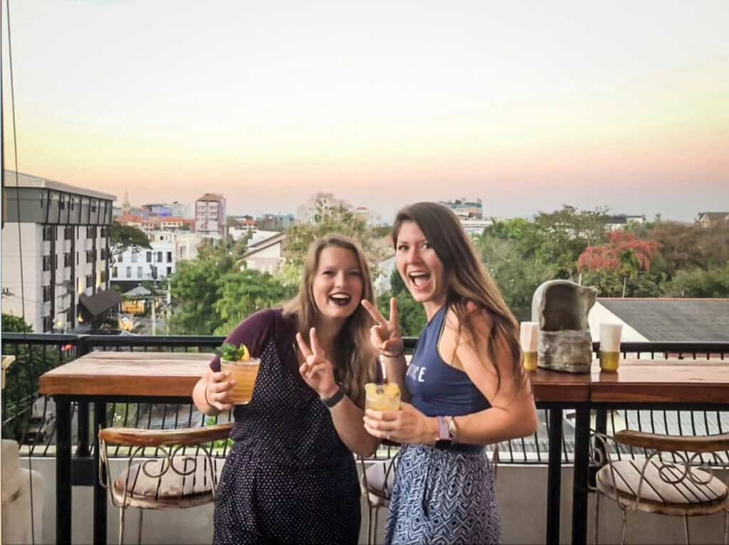 Rooftop bar hang in Chiang Mai Thailand