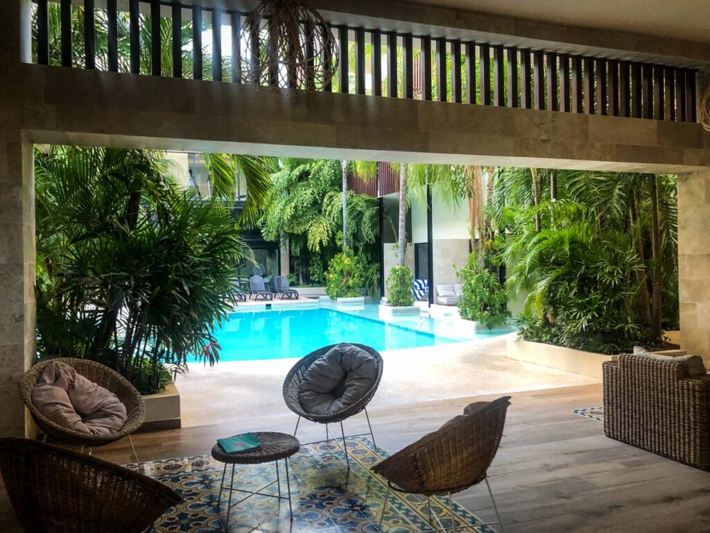 Hotel Lobby in Playa del Carmen Mexico