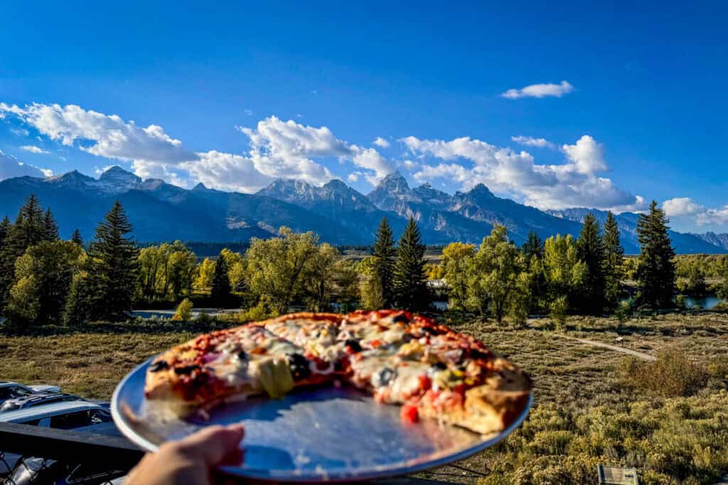 Pizza in Moose Grand Teton National Park