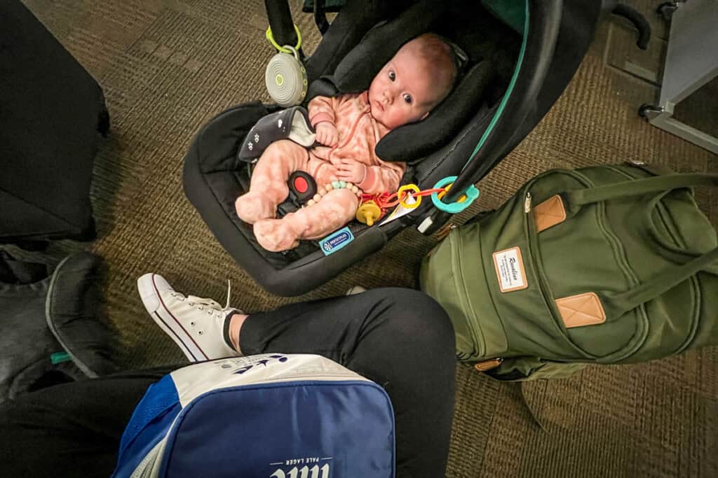 flying with a car seat