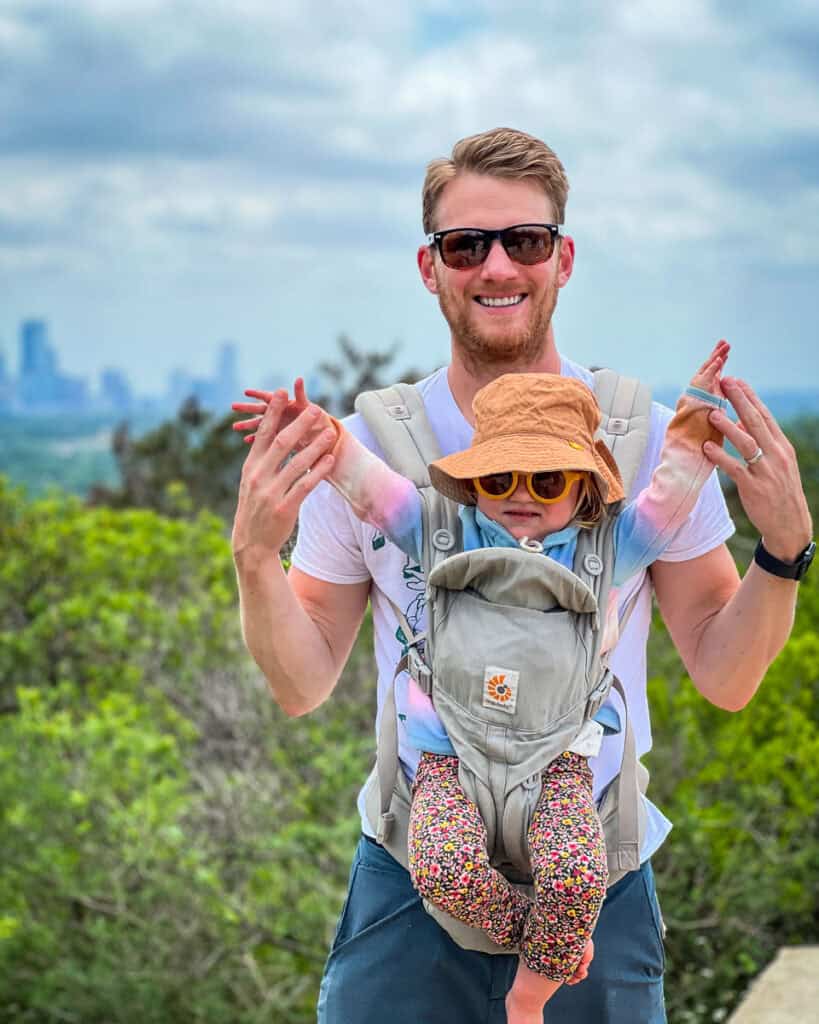 Hiking with a toddler sun protection