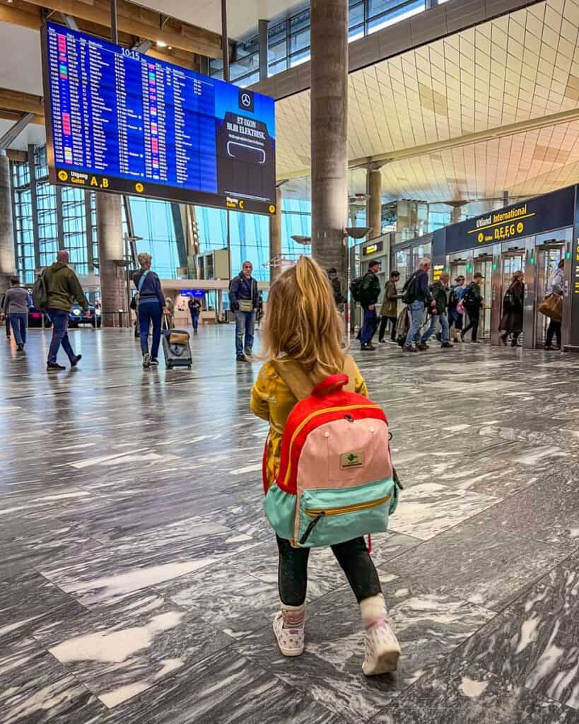 Toddler backpack airport