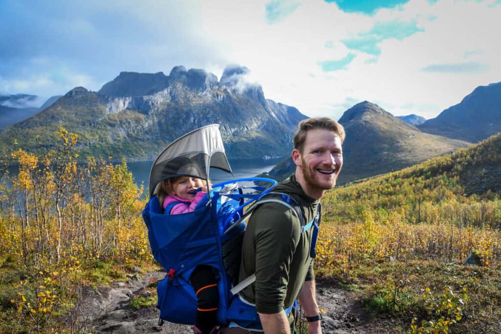 Senja Norway Osprey Poco LT hiking carrier
