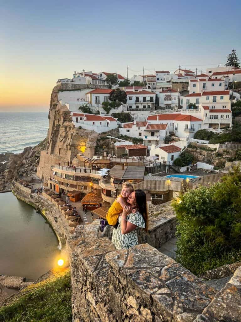Azenhas do Mar sunest viewpoint Portugal