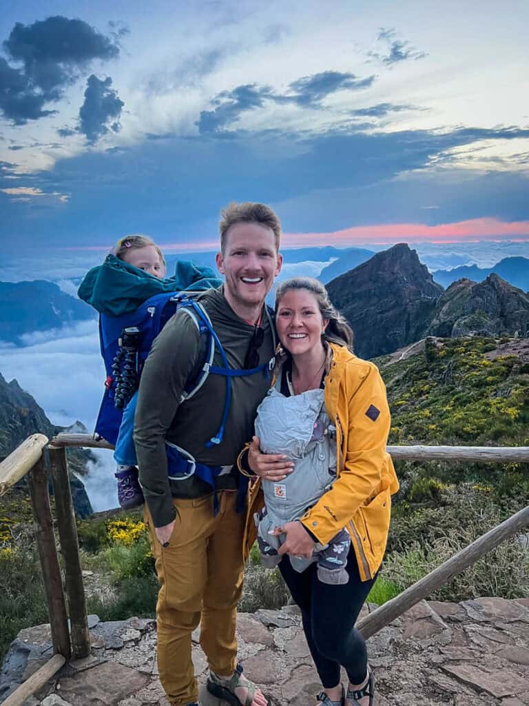 Sunset at Pico do Arieiro in Madeira Portugal