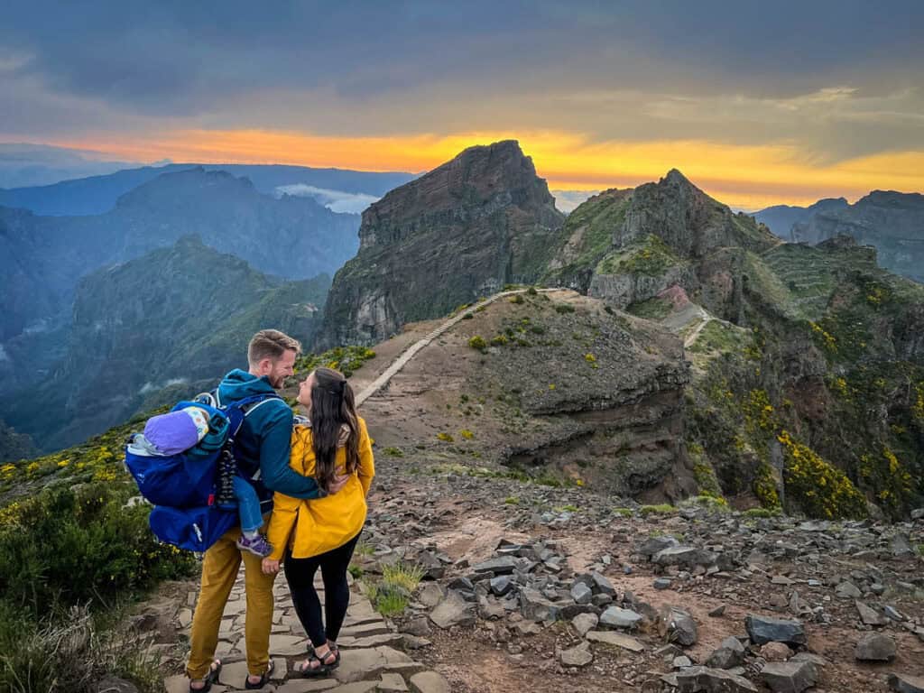 Sunset at Pico do Arieiro in Madeira Portugal | Guide to Hiking in Madeira