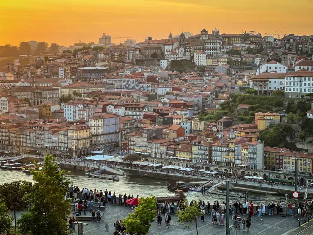 Views from Jardim do Morro in Porto, Portugal