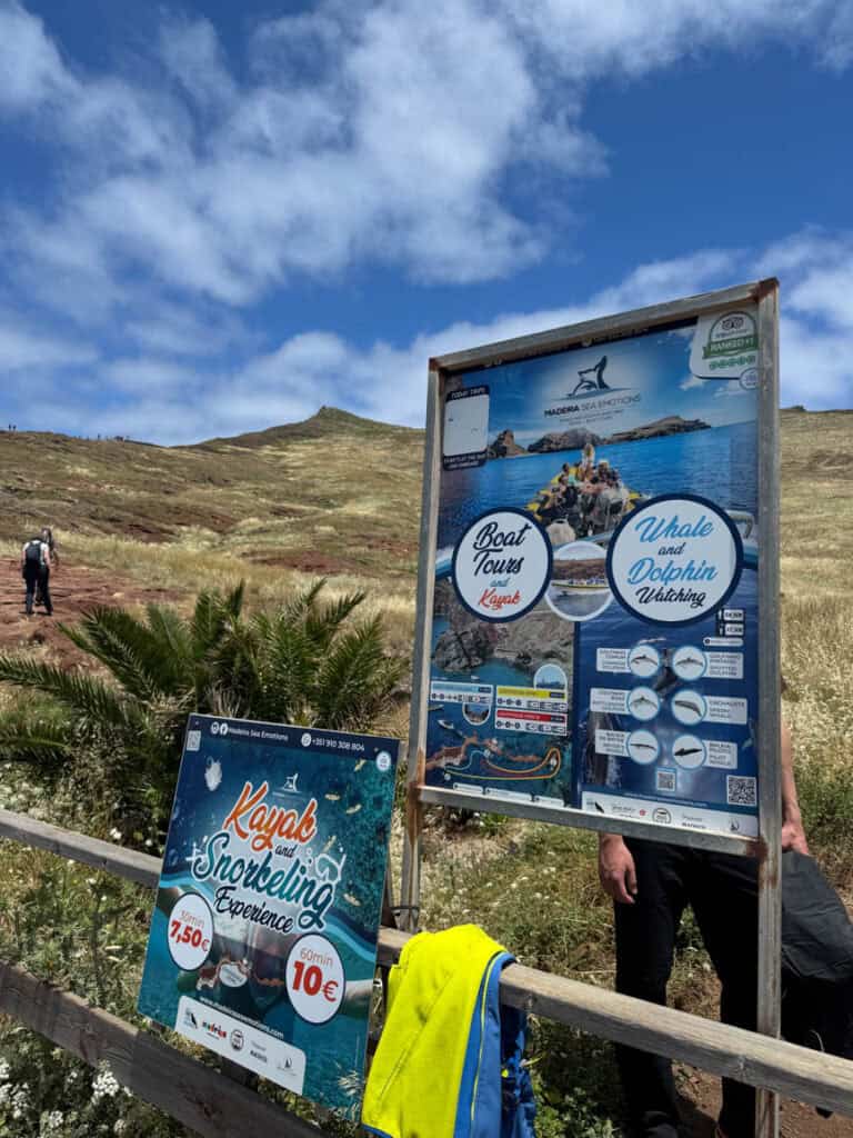 Kayaking on Ponta de São Lourenço in Madeira