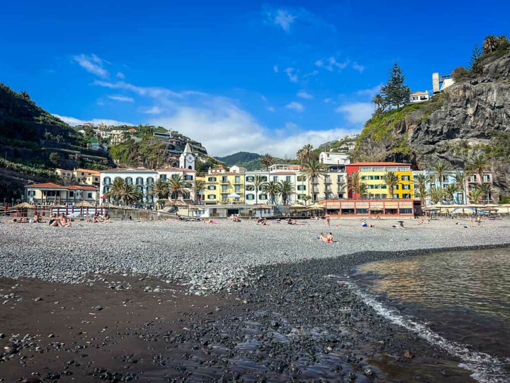 Ponta do Sol beach in Madeira, Portugal