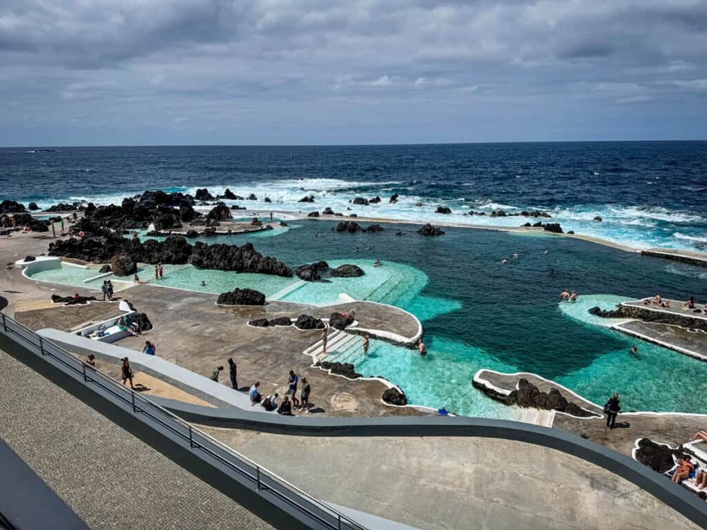 Porto Moniz Natural Swimming Pools in Madeira, Portugal