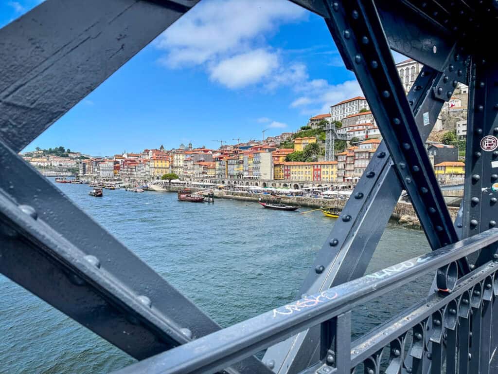 Views of Porto, Portugal from Luís I Bridge