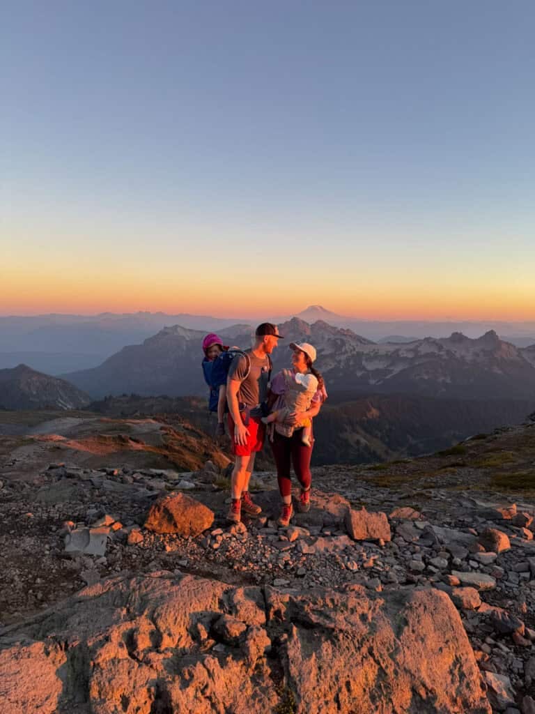 Panorama Point on Skyline Trail in Mount Rainier National Park Washington