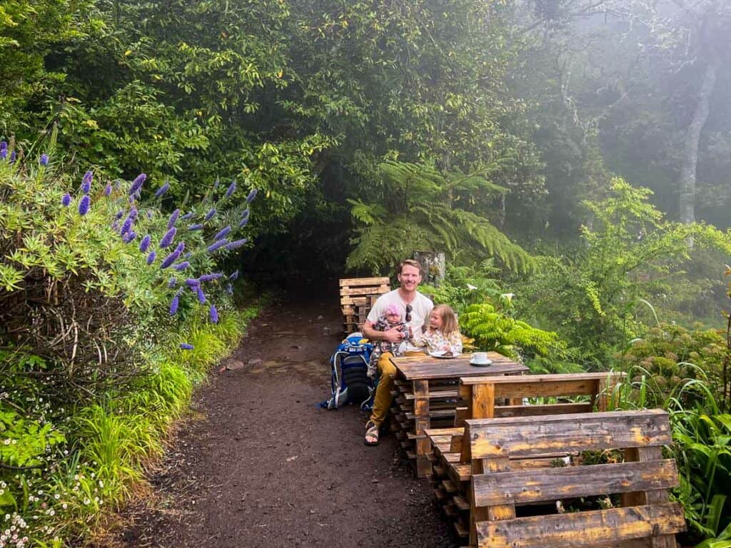 Snack Bar Flor da Selva on the Levada dos Balcões trail in Madeira, Portugal
