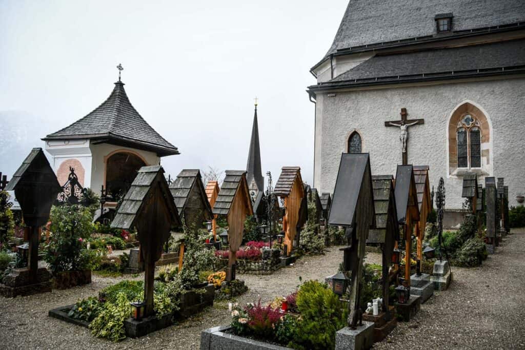The cemetery next to Hallstatt’s Catholic Church
