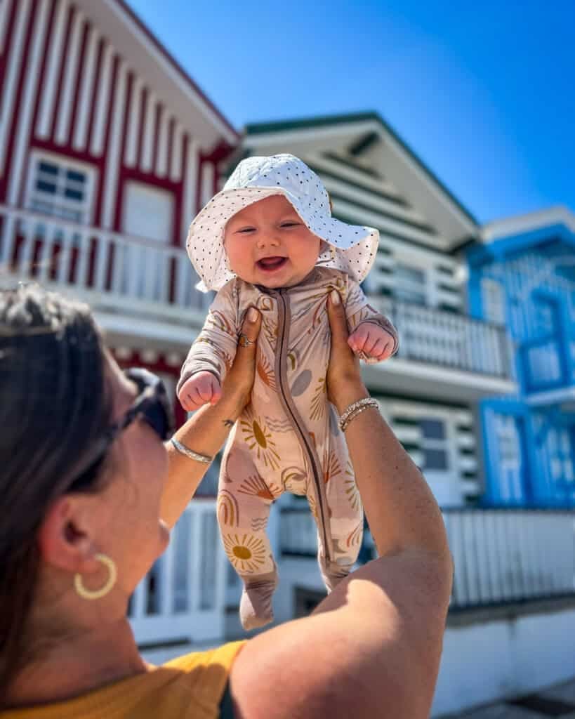 Visiting the colorful houses of Costa Nova, Portugal