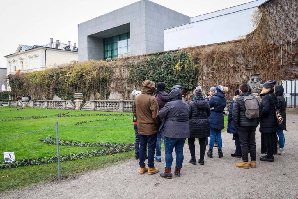 Venturing through the Mirabell Gardens on our Free Walking Tour of Salzburg, Austria