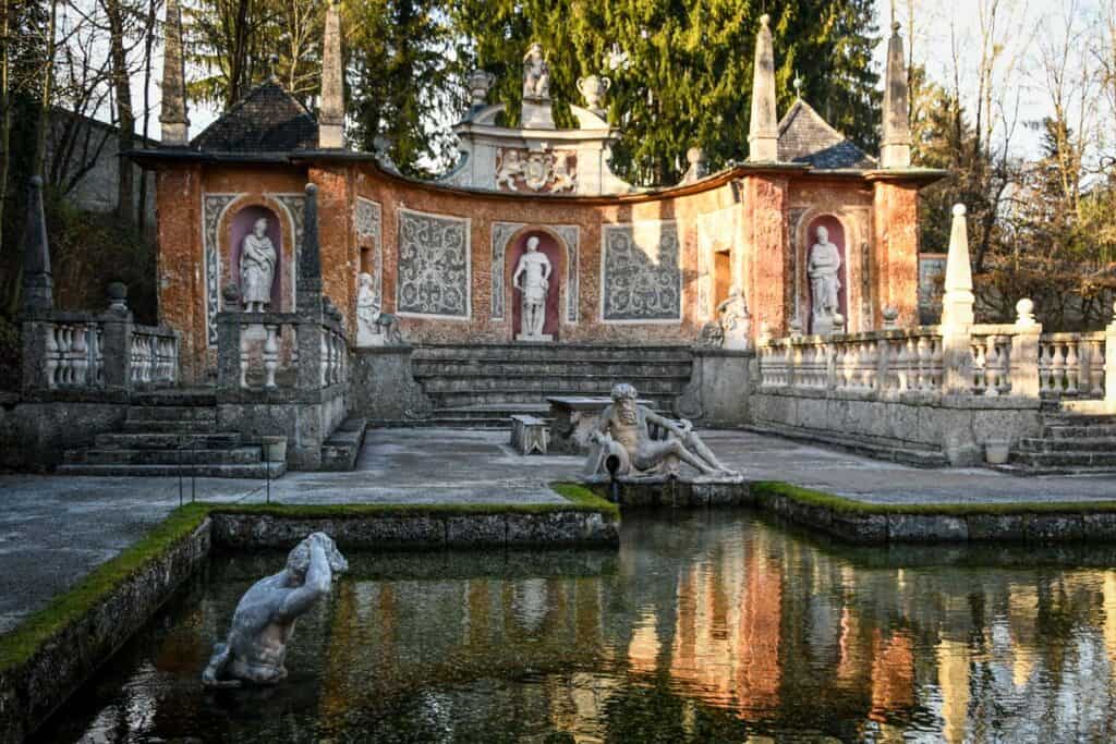Hellbrunn Palace Gardens in Salzburg, Austria