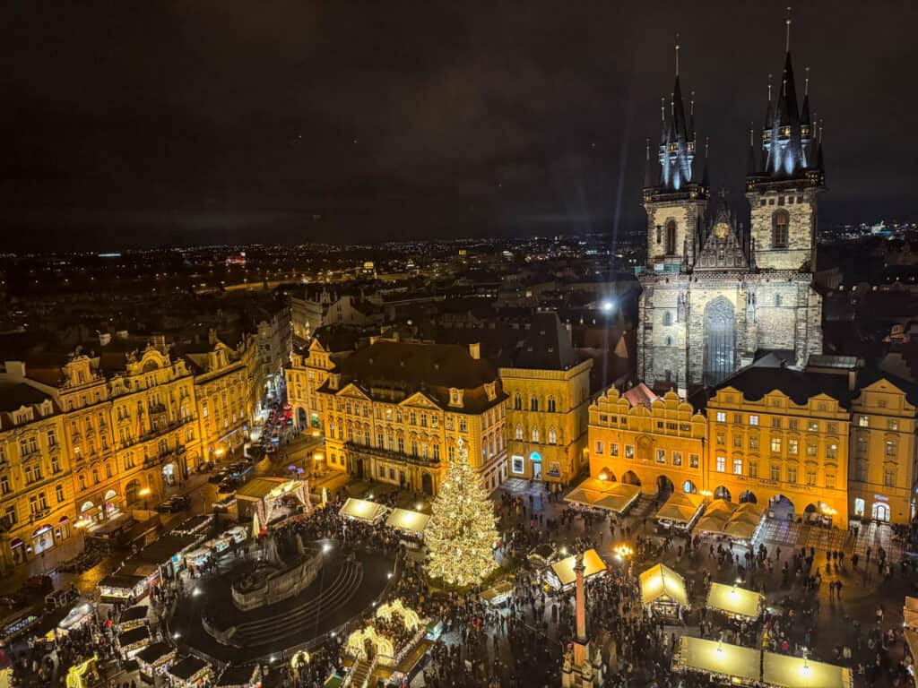 the Old Town Square Christmas Market in Prague
