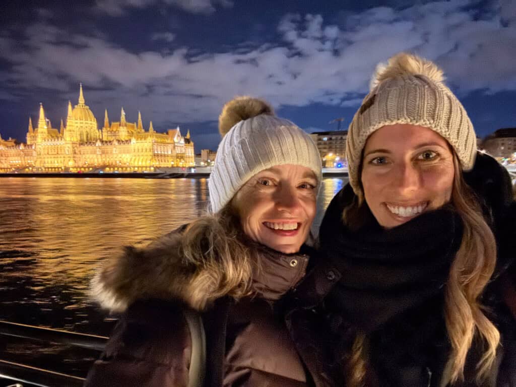 Amanda and her mom did a river cruise in Budapest in December