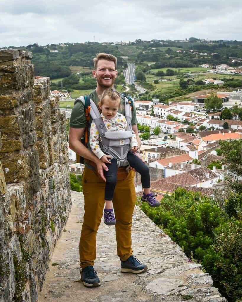 Walking the city walls in Obidos