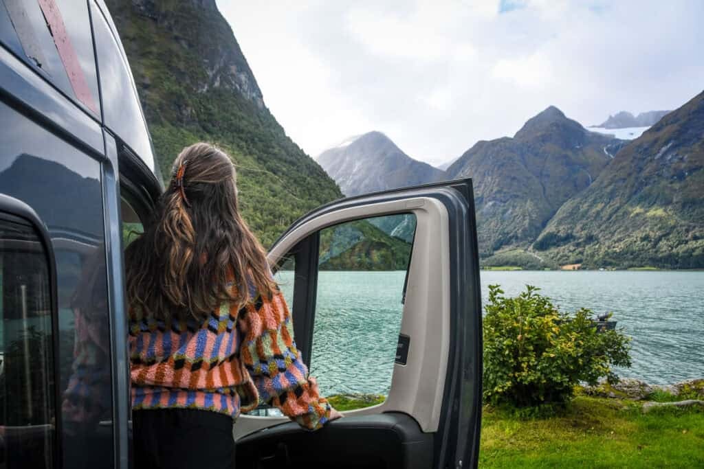 Campervan in Hjelle, Geiranger, Norway