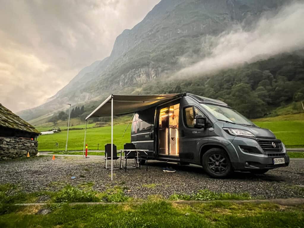 Nærøy Fjord Camping in Norway