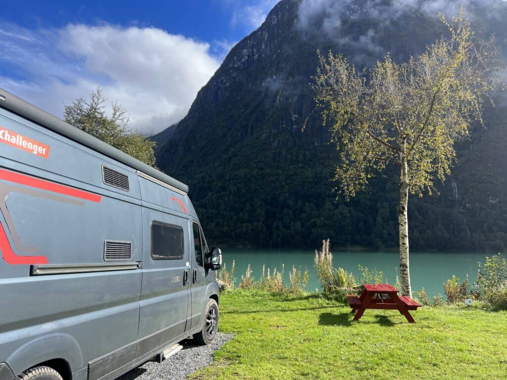 Campsite in Olden, Norway