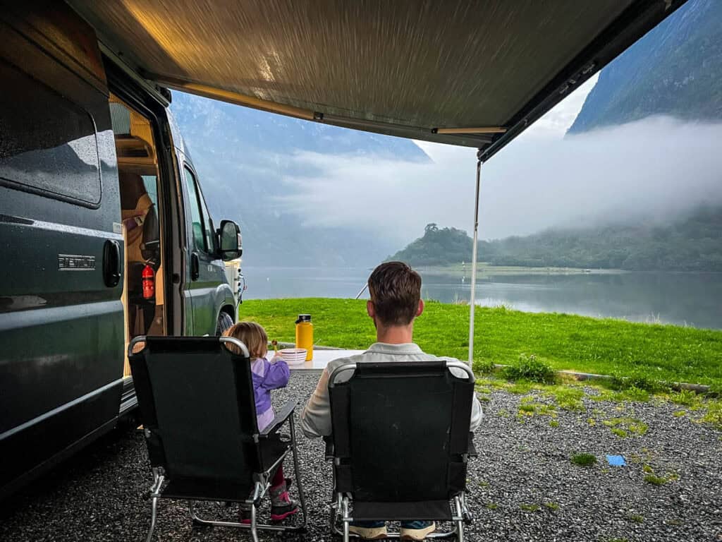 Nærøy Fjord campsite Norway