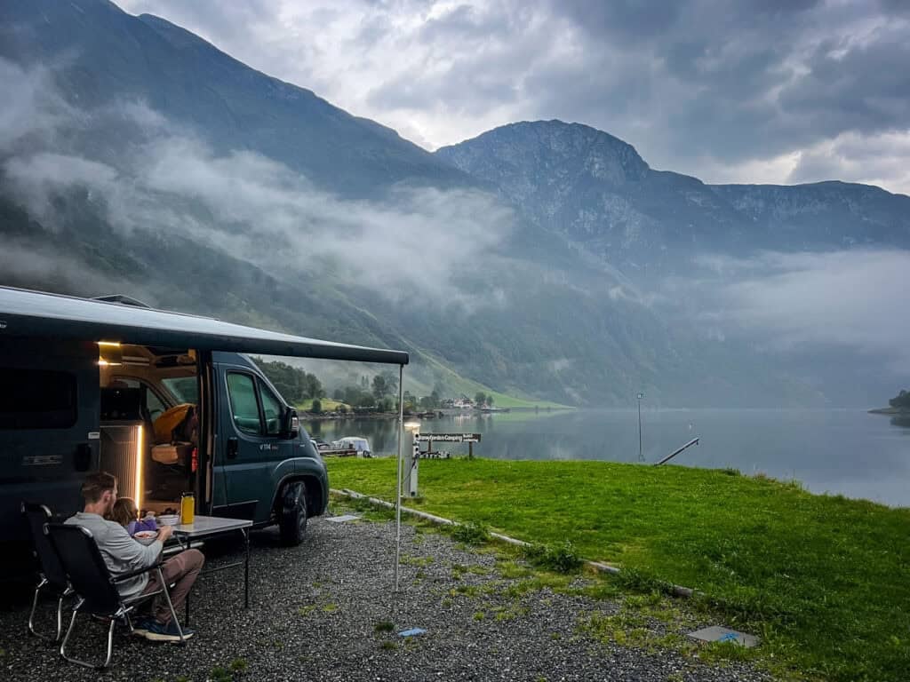 Nærøy Fjord campsite Norway 5