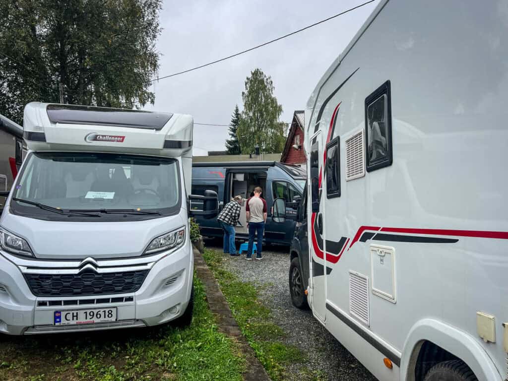 Picking up our Norway Campervan rental