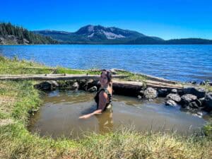 Katie at Paulina Lake Hot Springs