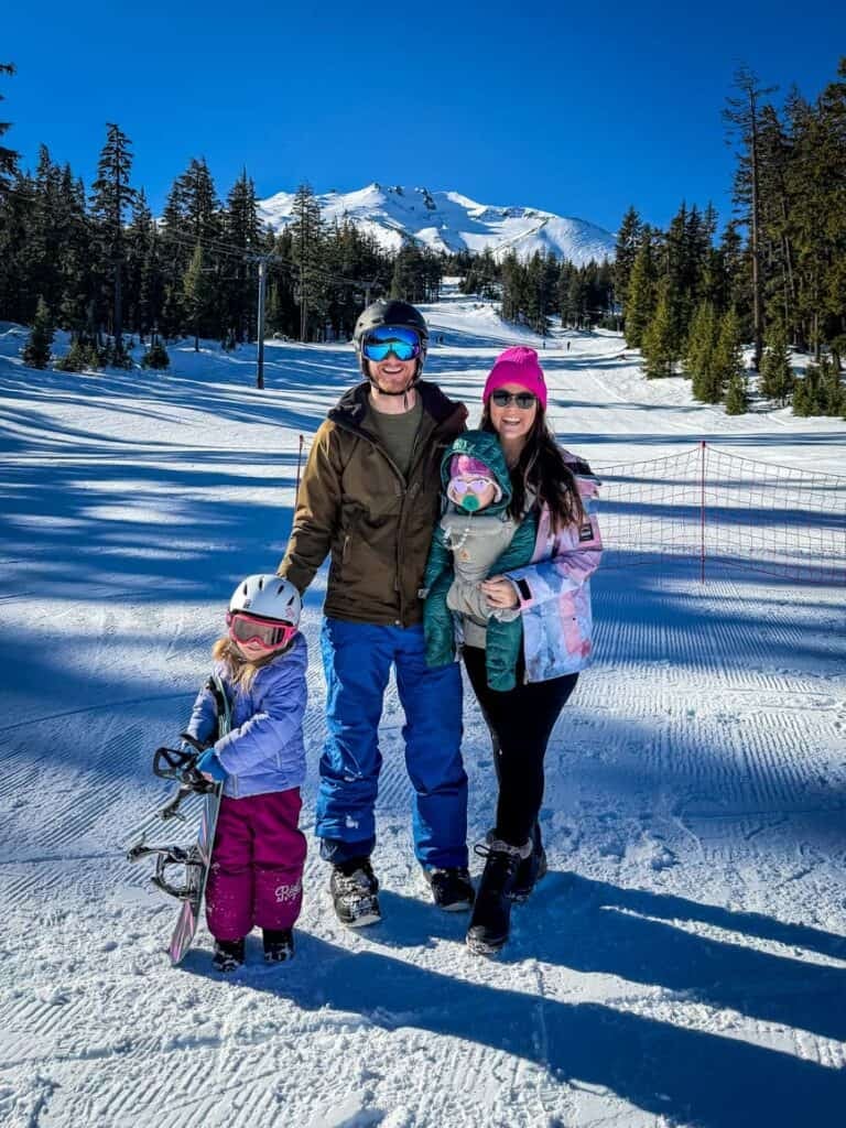 Family at Mount Bachelor, Oregon