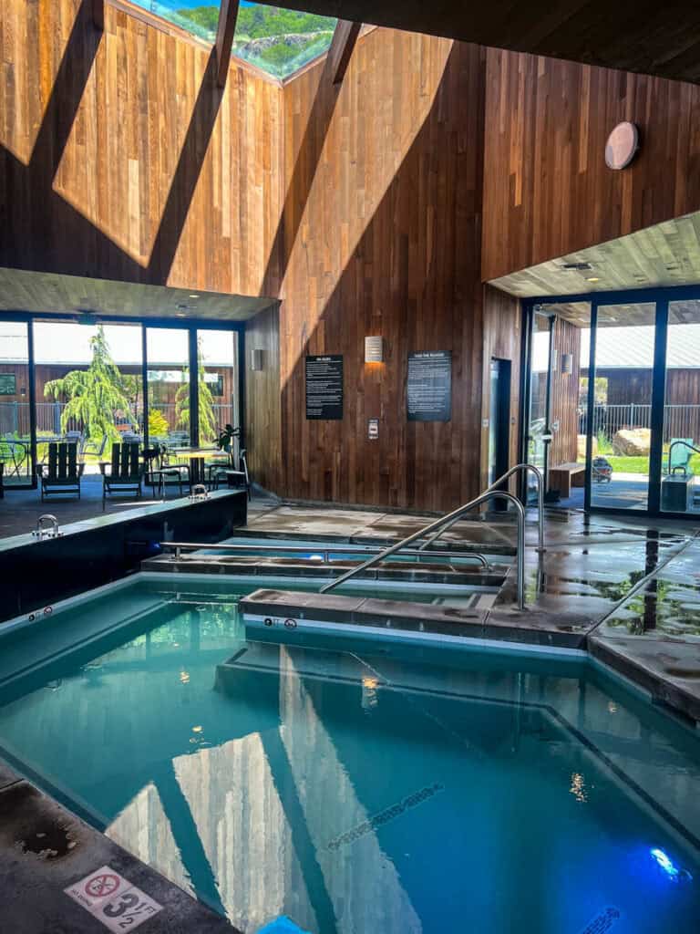 Society Hotel Bingen spa pool Columbia River Gorge