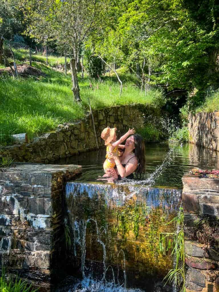 Swimming hole on the property at Cerdeira Lousã Portugal