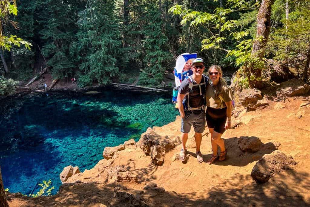 Tamolitch Blue Pool in Oregon in summer